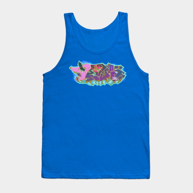 Dedos graffiti letters 4 Tank Top by Dedos The Nomad